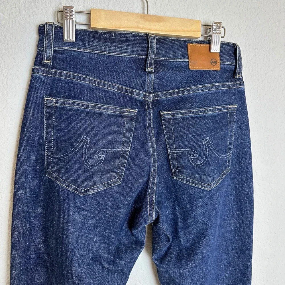 AG Adriano Goldschmied‎ Angeline Mid Rise Flare Jeans Dark Indigo 24 NWT Japan